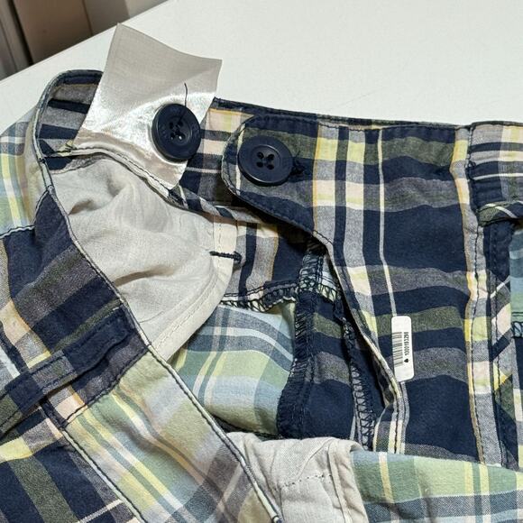 Canterbury Of New Zealand Shorts Mens Patchwork Plaid Cargo Size 34 - Picture 7 of 11